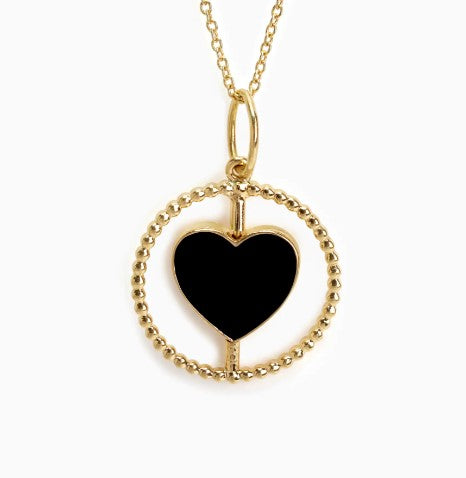 925 Sterling Silver Stylish Self Love Design CZ Stones Gold Plated Pendant With Chain For Women By Kesardeep